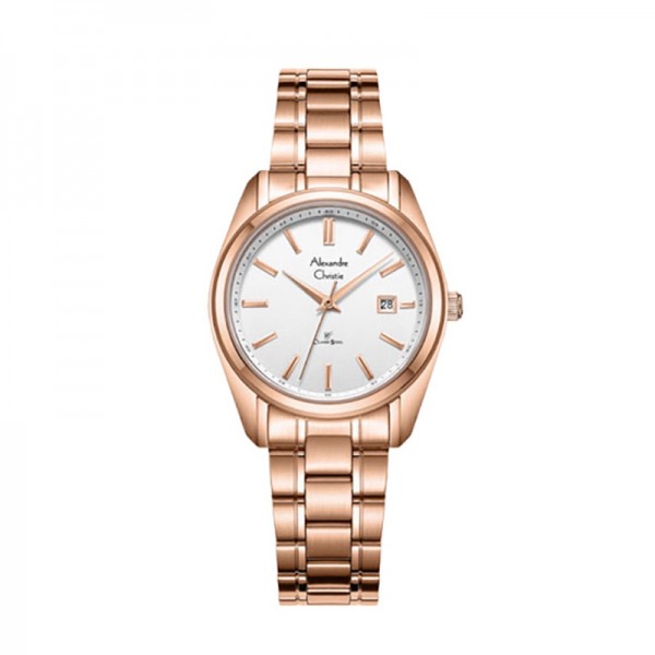 Alexandre Christie AC 8660 Rosegold White Lady LDBRGSL